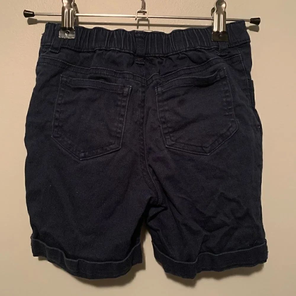 Navy Blue Patch Shorts - Picture 4 of 5